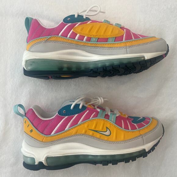 WMNS AIR MAX 98 'TEAL FUCHSIA' Size 6 - Picture 4 of 7